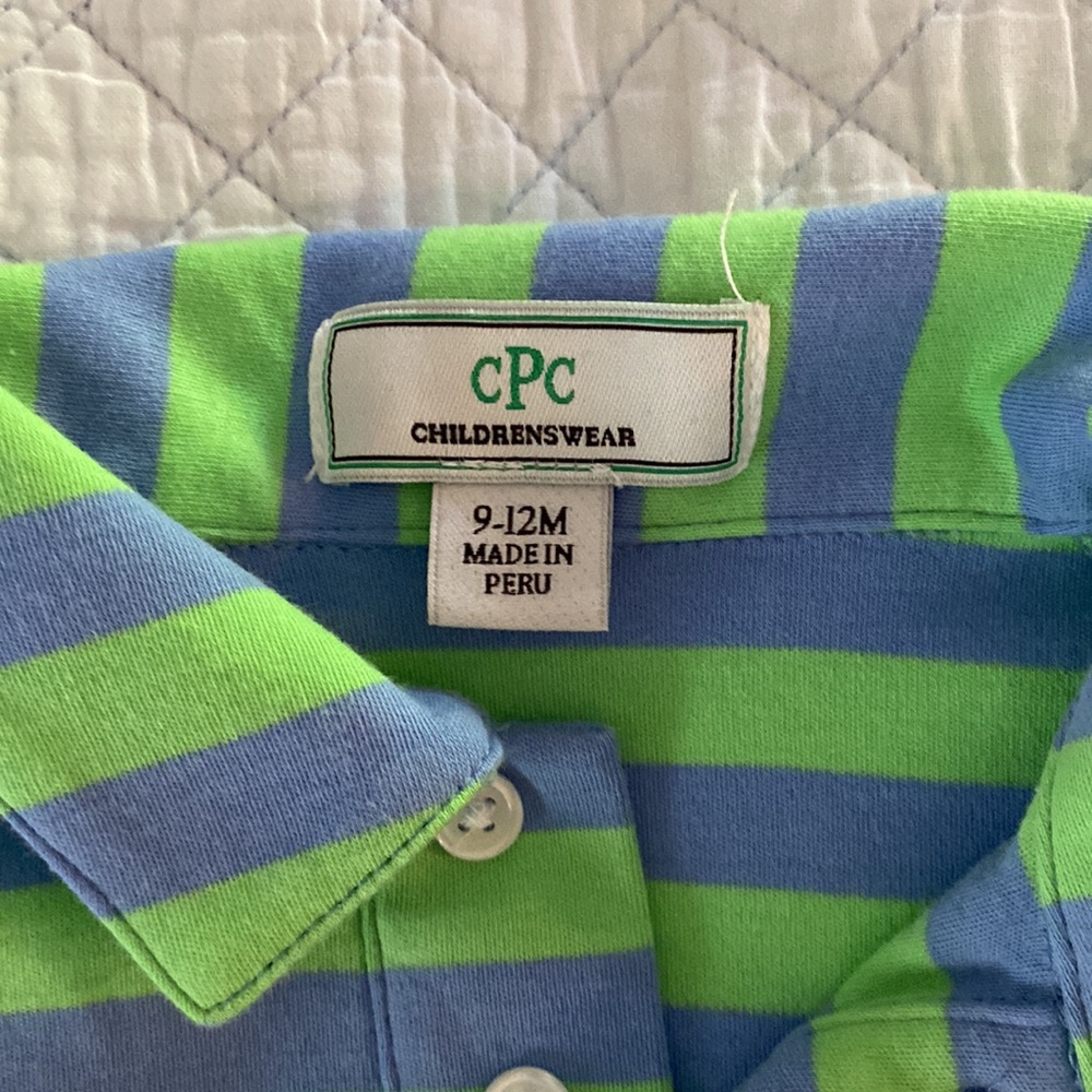 Classic prep children’s wear striped Pima polo - Picture 2 of 3